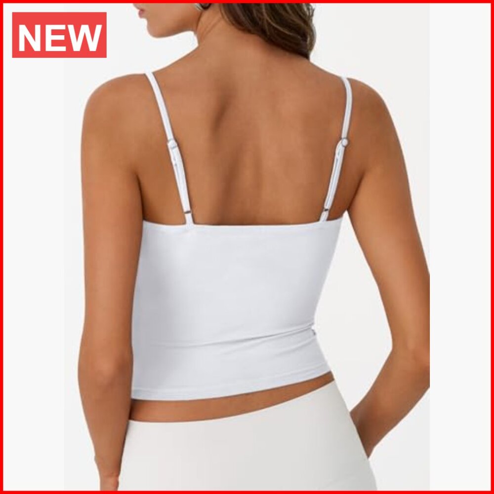 Double Lined Adjustable Spaghetti Strap Tank Top … - image 4